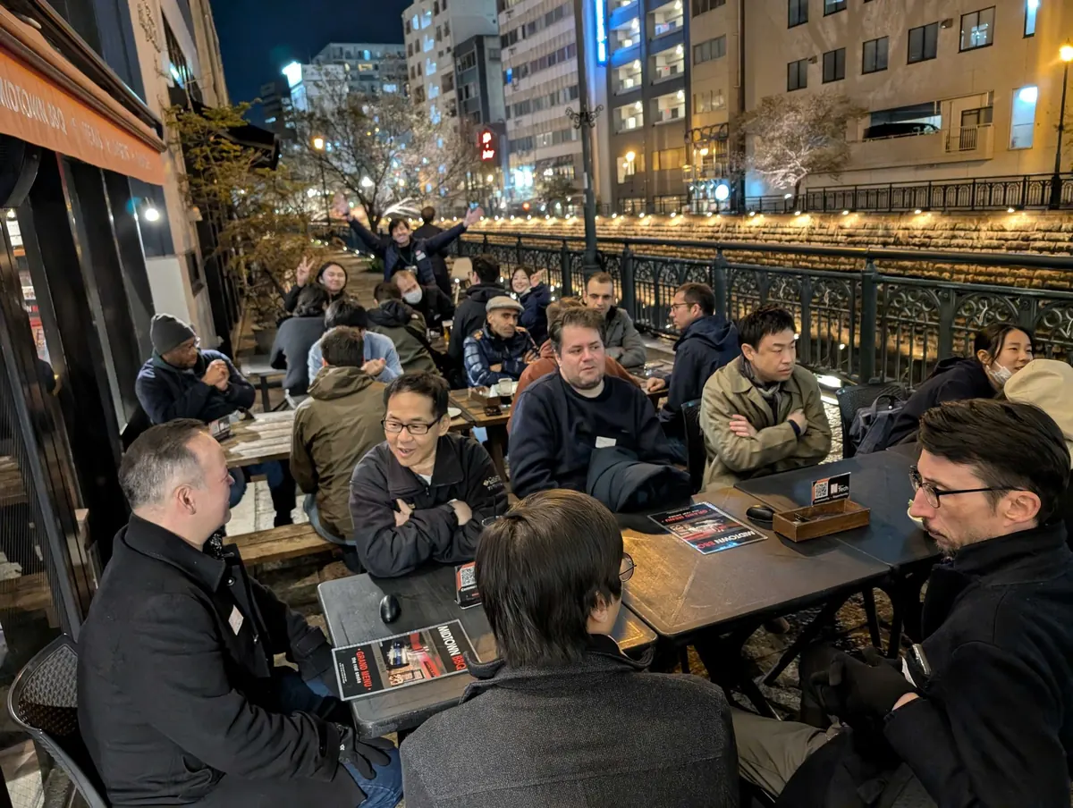 The group at the Midtown meetup, January 2025