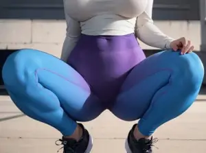 yoga set Blue and Purple Gradient