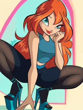 Bloom (Winx) PonyDiffusionXL/illustriousXL