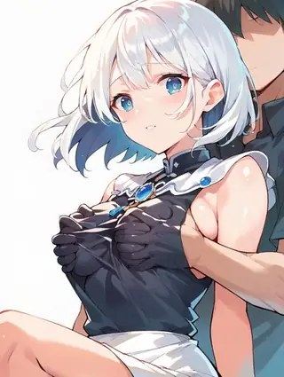 乳もみ(服の下)/grabbing breasts under clothes(ill,pony)