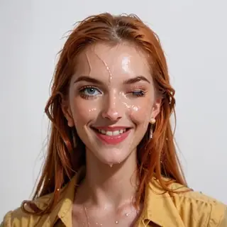 Soft wet realistic facial cum PONY
