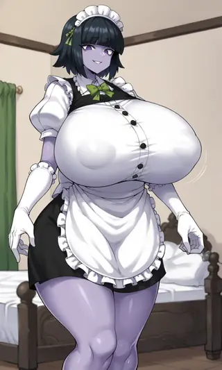 Zombie Maid girl and Succubus Witch girl (Mamono Musume Oppai Shikou ~Majutsushi to Zombie Musume no Seieki Shibori Sono