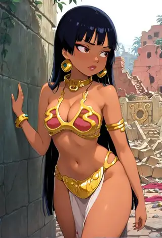 Slavekini, aka Slave Leia Outfit Clothing [Krea2, Anima, IL, Pony, SDXL] Illustrious