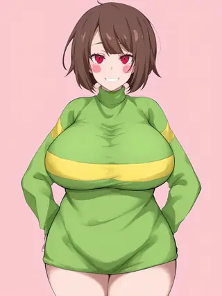 Ratetaso artist style + Chara (Undertale) character SDXL Illustrious