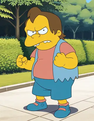 Nelson Muntz The Simpsons (Illustrious)