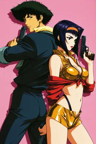 [illustrious XL] 4 in 1 ,Toshihiro Kawamoto/川元利浩 《Cowboy Bebop》/《星际牛仔》 Artist Style