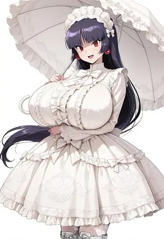 White frills Lo dress fashion Clothing