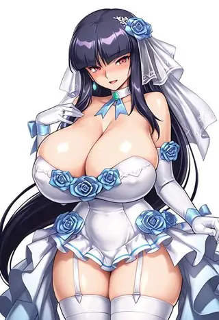 June Bride Akiyama Rinko Costume Action Taimanin [ Illustrious / Pony ]