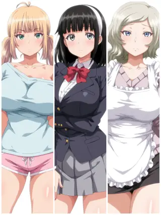 Muttsuri Dosukebe Tsuyu Gibo Shimai no Honshitsu Minuite Sex Sanmai [Character Pack]