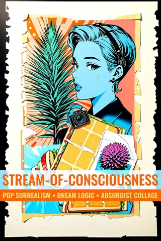 Stream of Consciousness: Pop Surrealist Collage [ANI/IL/Pony/XL]