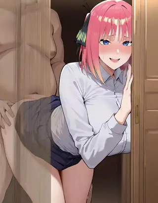 NTR happening behind the door/ドア越しに寝取られる/门后NTR