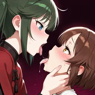Femdom drinking spit [IL]