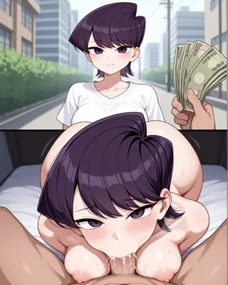 POV holding money before and after (Illustrious)