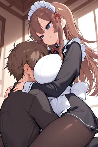 Snuggling into Breasts