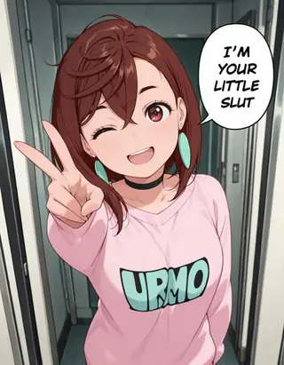 Speech Bubble / "I'm your little slut!"