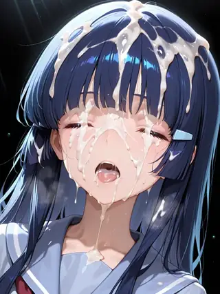 cum covered face (illustrious)