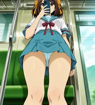 upskirt provocation train