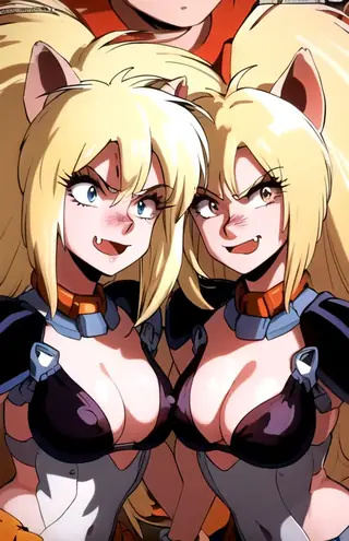 Puma Sisters (Dominion Tank Police) Commission