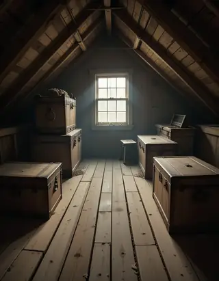 Amityville house attic pony