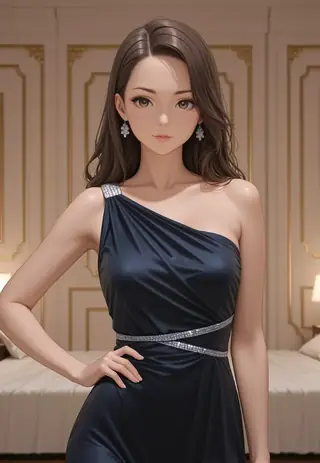 One shoulder dress