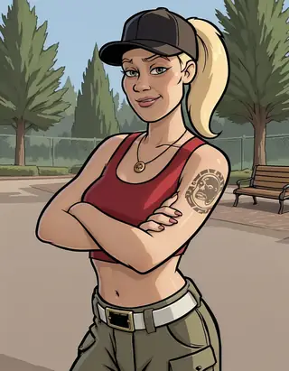GTA San Andreas Loading Screen Art Style