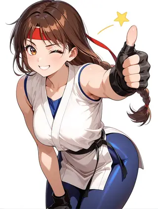 【Illustrious】ユリ サカザキ 龍虎の拳2 【よゆうッチ！】(yuri sakazaki)(Art of Fighting 2)