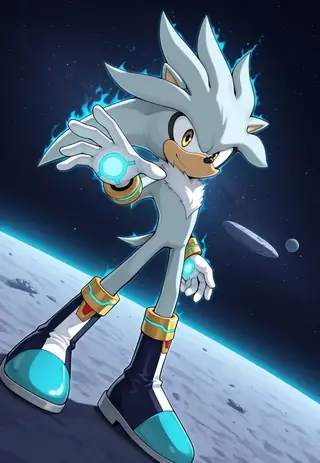 Silver the Hedgehog (Sonic the Hedgehog) Illustrious