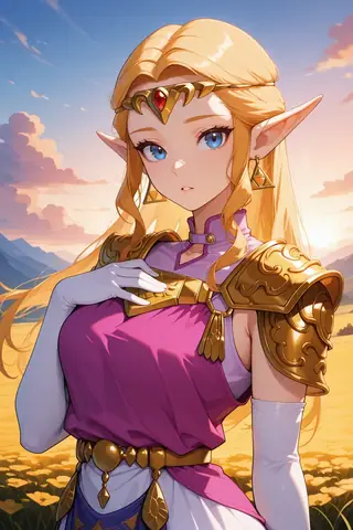 Princess Zelda/ゼルダ姫 (The Legend of Zelda: Ocarina of Time) SDXL LoRA [Illustrious]