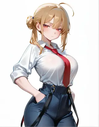 [Illustrious] Hanging Suspenders