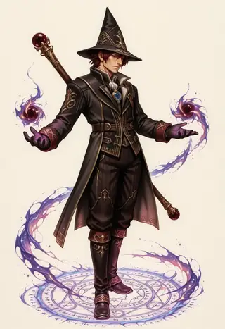 Black Mage Armors (Various) (Final Fantasy XI) AF3 "Goetia"