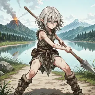 衣装LoRA 原始人衣装 [Primitive_Costume] PixAI_LoRA