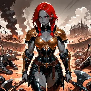 Boobarian — Barbarian Women in Armor [F.1D/K9B/Chroma/Illu/Qwen/Z Image] v2.0 Illustrious