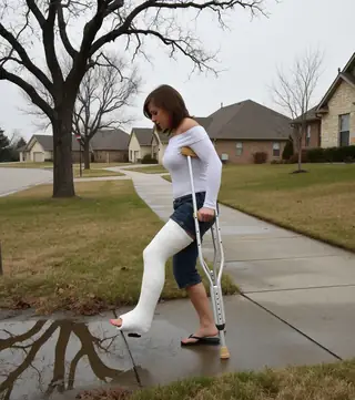 Long leg walking cast