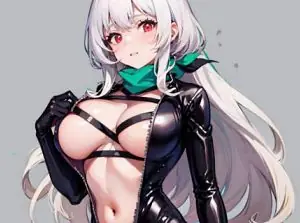 【Costume】【Cosplay】Hijiri's Cross Laced Latex Bikesuit 交叉绑带乳胶摩托骑行服