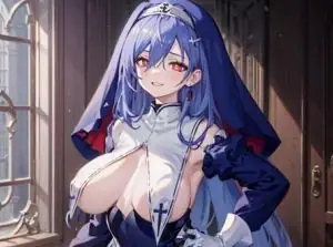 【Costume】【Cosplay】Nun Oufit with Breast Curtains (Houshou Marine Style) 奶盖修女服