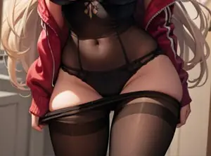 pose undressing pantyhose