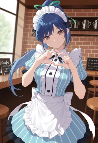 Ami Tsuruga | Goddess Café Terrace | [NoobAI XL EPS v1.1]