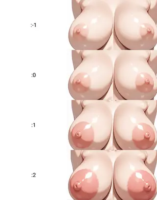 Areolae size slider