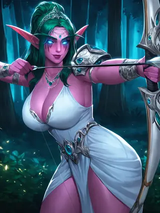 Tyrande Whisperwind 2in1 (World of Warcraft) NoobAI XL (Epsilon / V pred) / PonyXL / SD 1.5